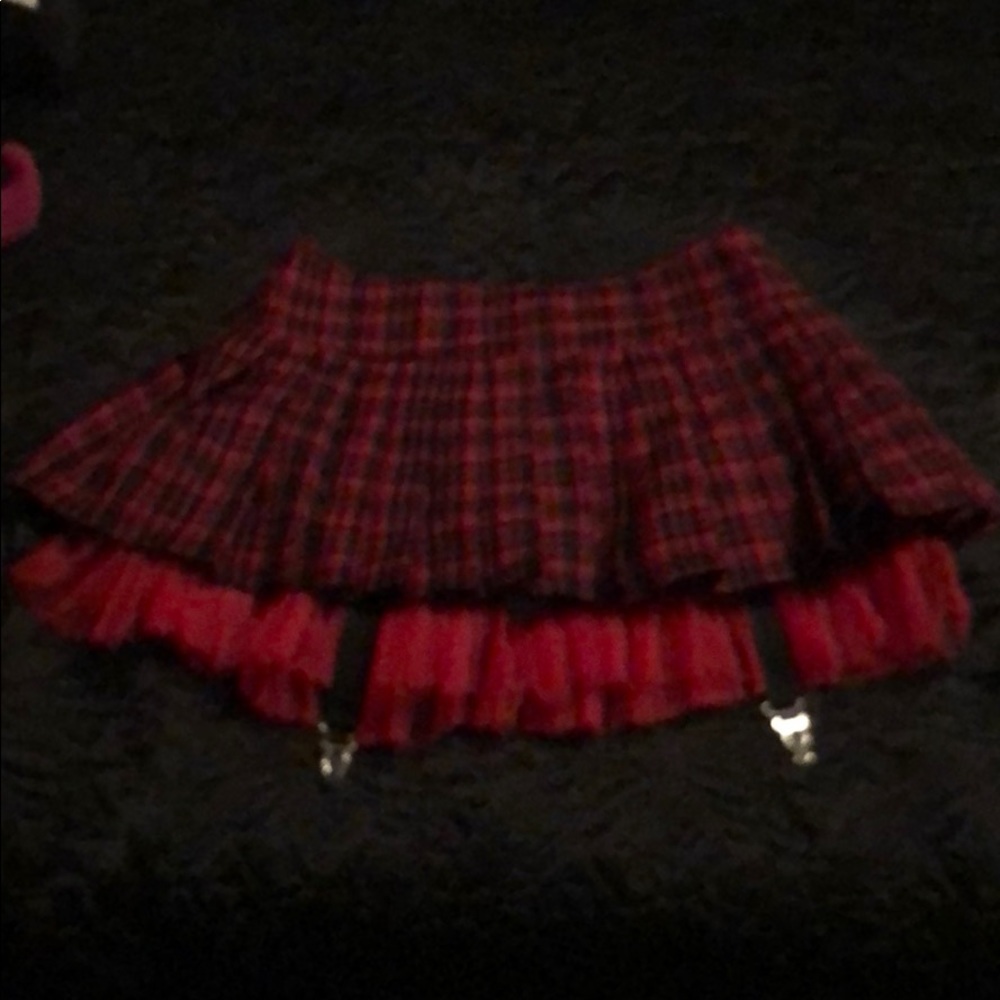 Royal Bones plaid skirt